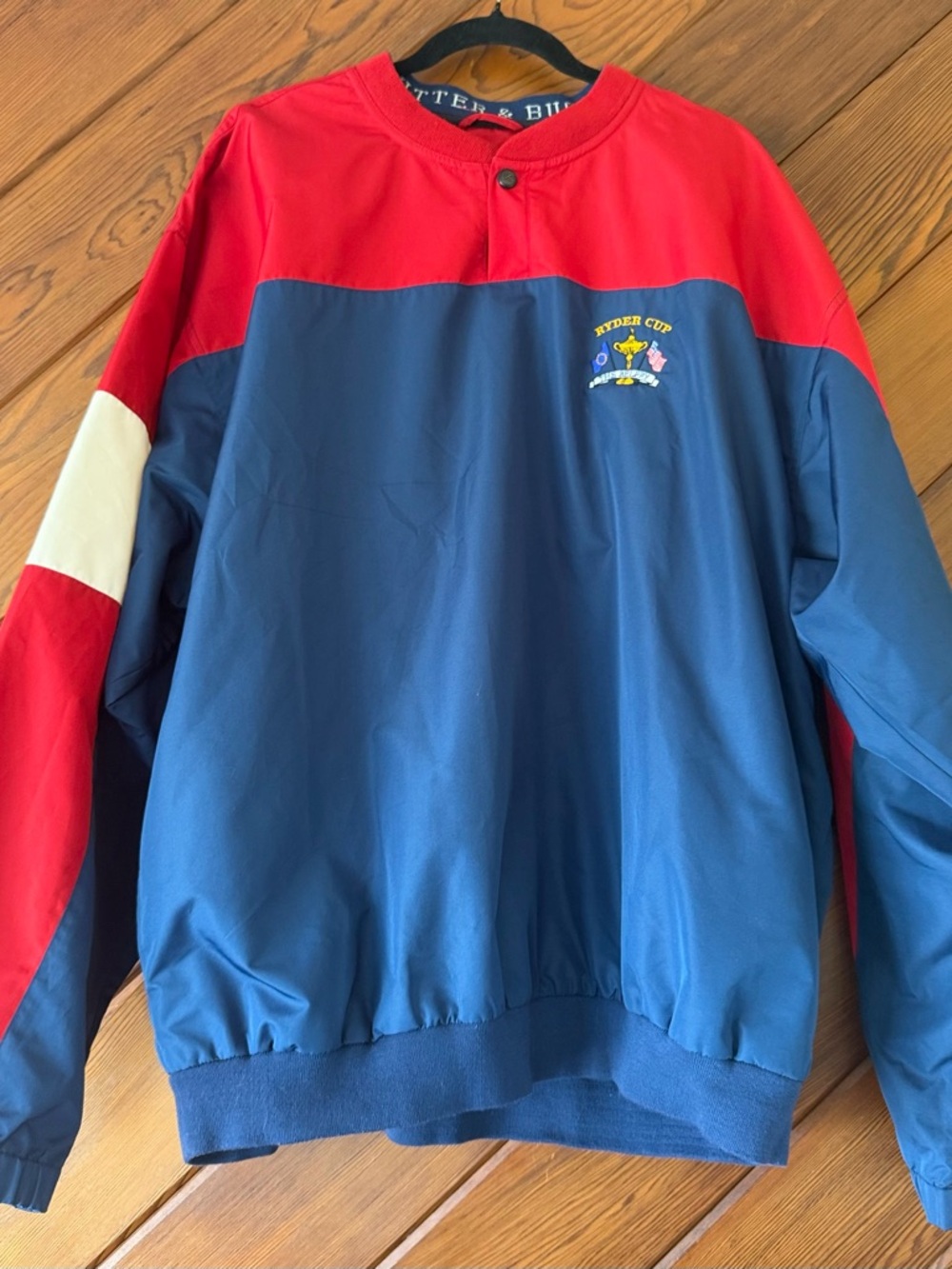Cutter Buck Ryder Cup The Belfry NBC Sports Pullover Wind Jacket Mens XXL